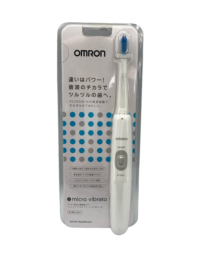 omron オムロン 音波式電動歯ブラシ シュシュマイクロビブラート 本体スタンド無し HT-B201-W 中古 D4