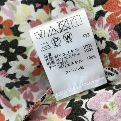 TOCCA トッカ FONDU ワンピース レディース シフォン 花柄 ウォッシャブル フォンデュ ドレス 2024 レッド系マルチカラー OPTOCM0730 中古 T1