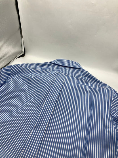 Brooks Brothers 346 ブルックスブラザーズ ボタンダウン ストライプ 長袖シャツ スリムフィット サイズ16 1/2 中古 D4