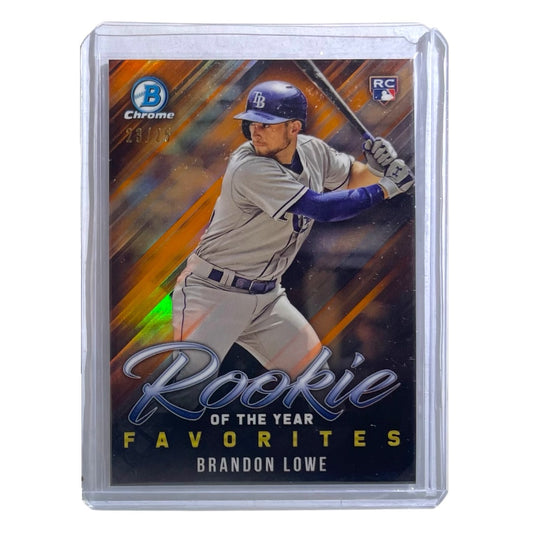 TOPPS MLBカード BOWMAN CHROME BRANDON LOWE TAMPA BAY RAYS /25 #ROYF-2 中古 IT2