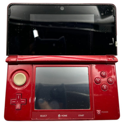 Nintendo 3DS フレアレッド CTR-001 本体 モンスターハンターXX 拡張スライドパッド セット 任天堂 ゲーム ニンテンドー ハード 中古 W４