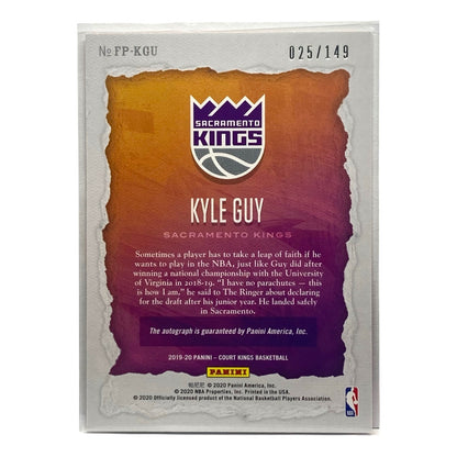 PANINI NBAカード COURT KINGS KYLE GUY KINGS 025/149 #FP-KGU 中古 IT2