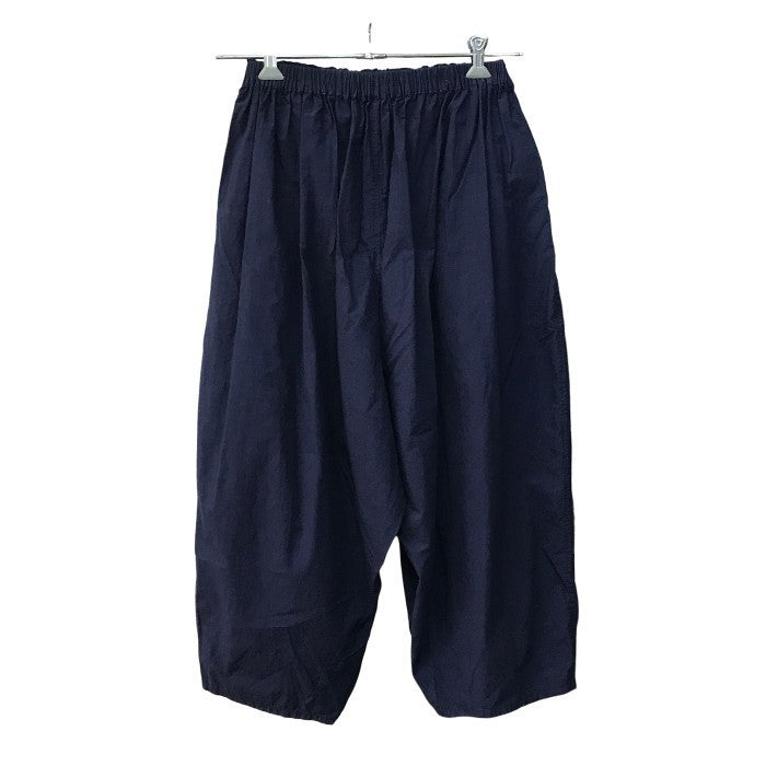 FACTORY ファクトリー サルエルパンツ レディース コットン タック ウエストゴム ネイビー 2サイズ 中古 T1