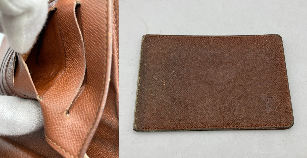 LOUIS VUITTON ルイヴィトン モノグラム ポルトトレゾール・エテュイ・パピエ 三つ折り財布 M61202 中古 D4
