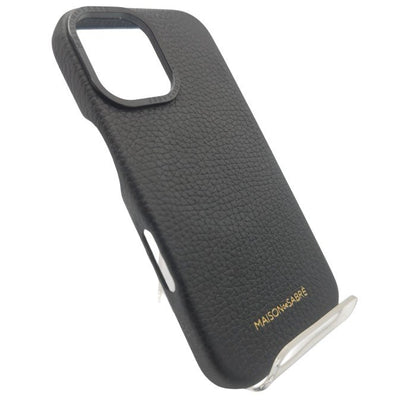 MAISON de SABRÉ メゾン・ド・サブレ iPhone 15 Pro レザーケース Black Caviar ブラックキャビア 中古 H4
