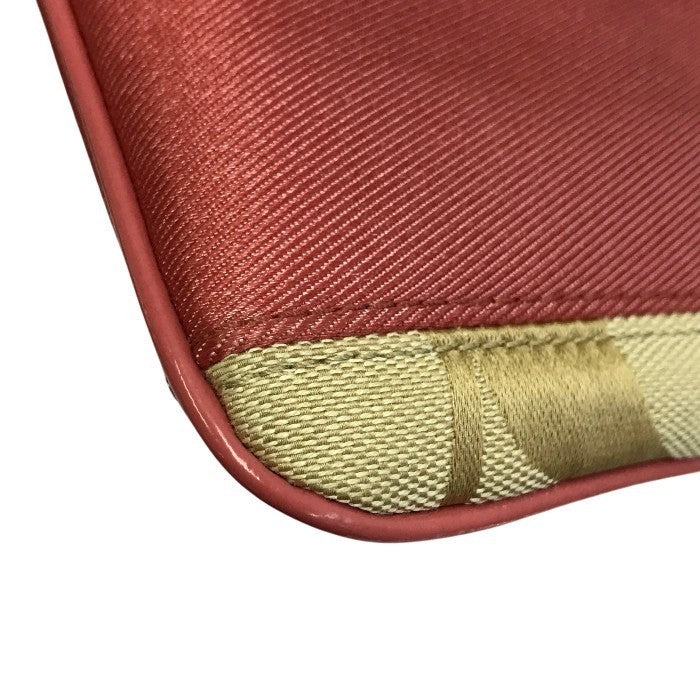 COACH コーチ シグネチャー スウィングバッグ レディース キャンバス 斜め掛け ショルダー ベージュ/ピンク 中古 T1