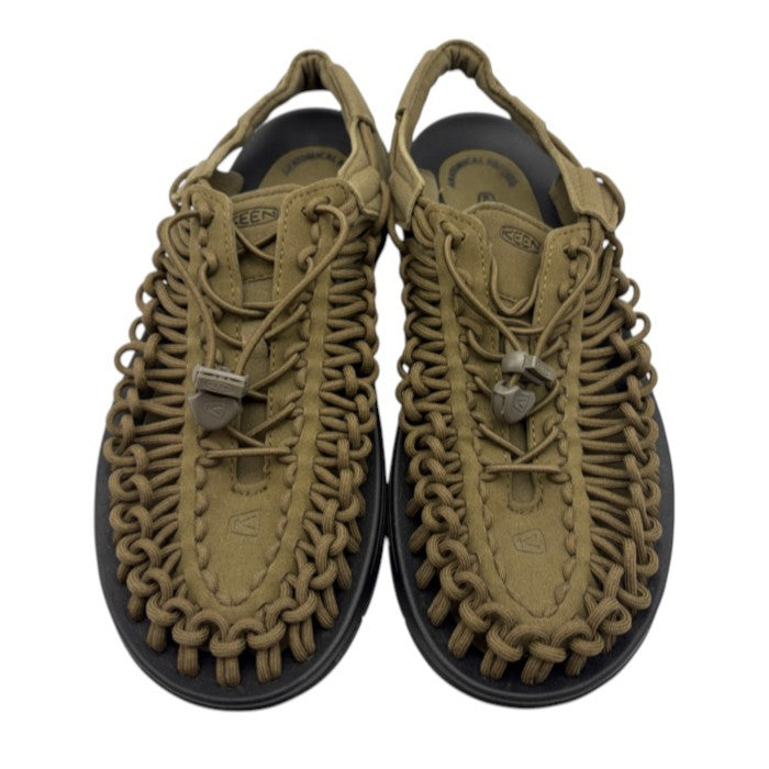 KEEN キーン UNEEK ユニーク ダークオリーブ サンダル 27cm 1023381 メンズ 夏 オープンエア・スニーカー 靴 シューズ 中古 W４