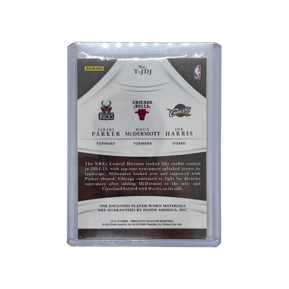 PANINI NBAカード IMMACULATE COLLECTION JABARI PARKER DOUG McDERMOTT JOE HARRIS 27/99 #T-JDJ 中古 IT1