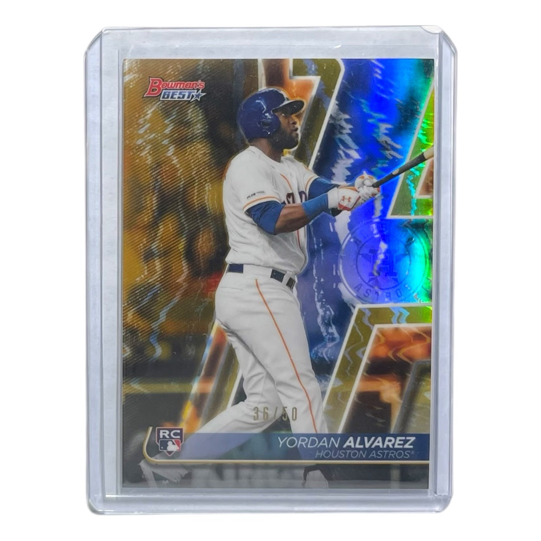 TOPPS MLBカード BOWMAN'S BEST YORDAN ALVAREZ HOUSTON ASTROS /50 #45 中古 IT2