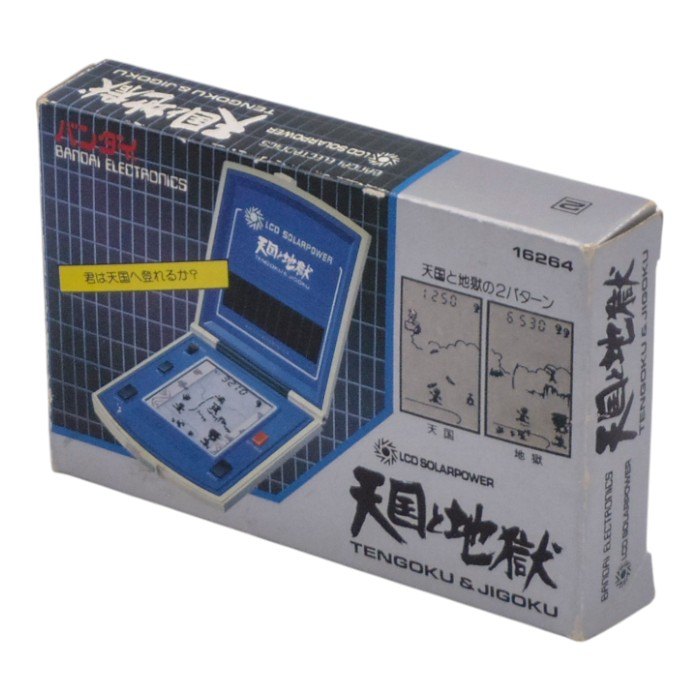 BANDAI バンダイ LCDソーラーパワーシリーズ 16264 天国と地獄 TENGOKU&JIGOKU LCDゲーム 電池要らず 中古 a1