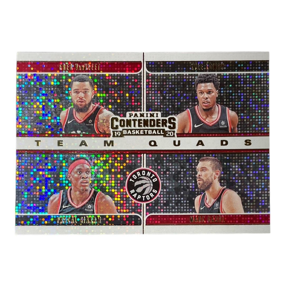 PANINI NBAカード CONTENDERS FRED VANVLEET PASCAL SIAKAM KYLE LOWRY MARC GASOL TORONTO RAPTORS #28 中古 IT2