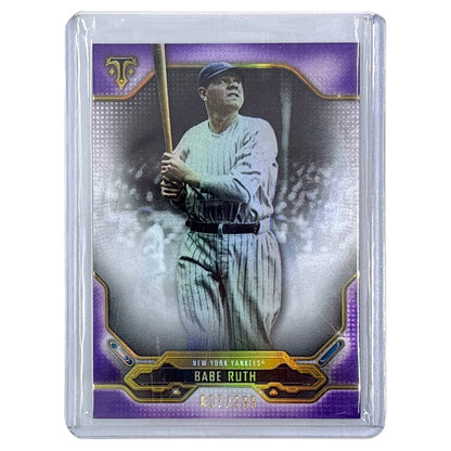 TOPPS MLBカード TRIPLE THREADS BABE RUTH NEW YORK YANKEES /299 #62 中古 IT1