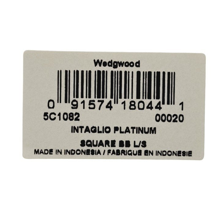 WEDGWOOD ウェッジウッド INTAGLIO インタグリオ PLATINUM プラチナ スクエアディッシュ 5C108200020 中古 H4