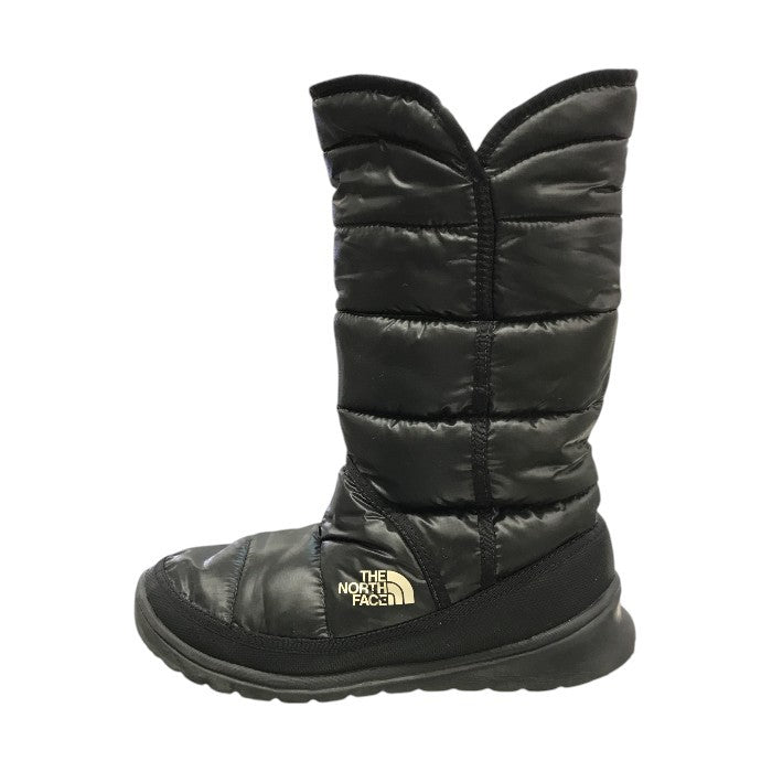 THE NORTH FACE ザノースフェイス ヌプシブーツ レディース ミドル丈 レインシューズ スノーブーツ 防寒 ブラック 24cm 616273 中古 T1