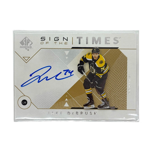 UPPER DECK NHLカード SP AUTHENTIC JAKE DEBRUSK BRUINS #SOTT-JD 中古 IT1