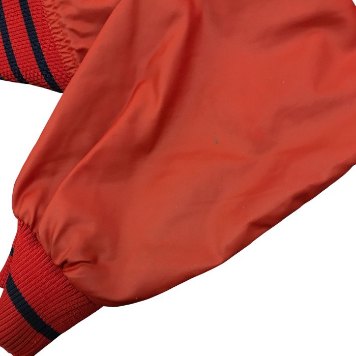 Majestic インディアンス スタジャン メンズ 秋冬 ナイロン ネイビー/レッド XLサイズ 中古 M1