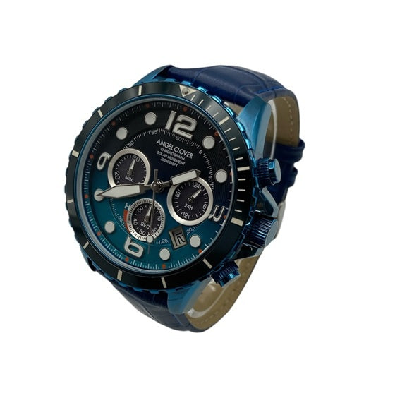 ANGEL CLOVER TIME CRAFT DIVER エンジェルクローバー タイムクラフト ソーラー×ダイバーズ 腕時計 TCD45NNG-NV 中古 D4