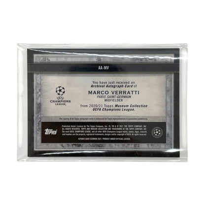 TOPPS サッカーカード MUSEUM COLLECTION ARCHIVAL AUTOGRAPH MARCO VERRATTI PARIS SAINT GERMAIN 45/75 #AA-MV 中古 IT1