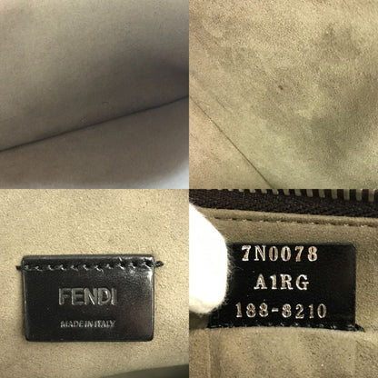 FENDI フェンディ クラッチバッグ レディース レザー 鍵 キー セカンドバッグ ブラック 7N0078 中古 1