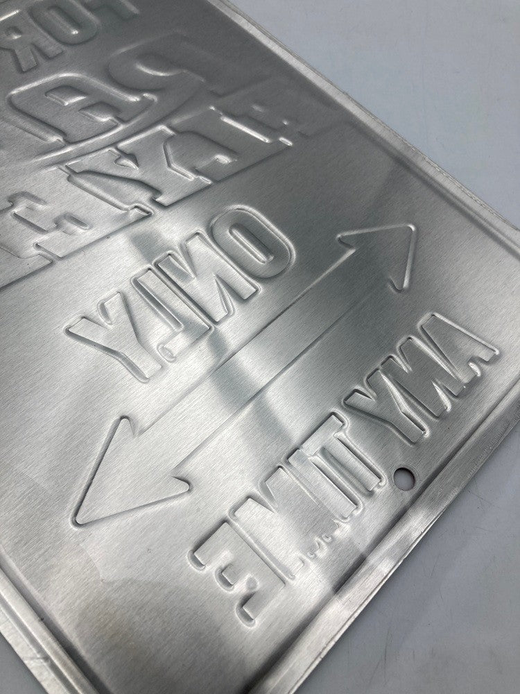 RADIO FLYER ラジオフライヤー TIN SIGN 看板 プレート ONLY ANY TIME 中古 D4