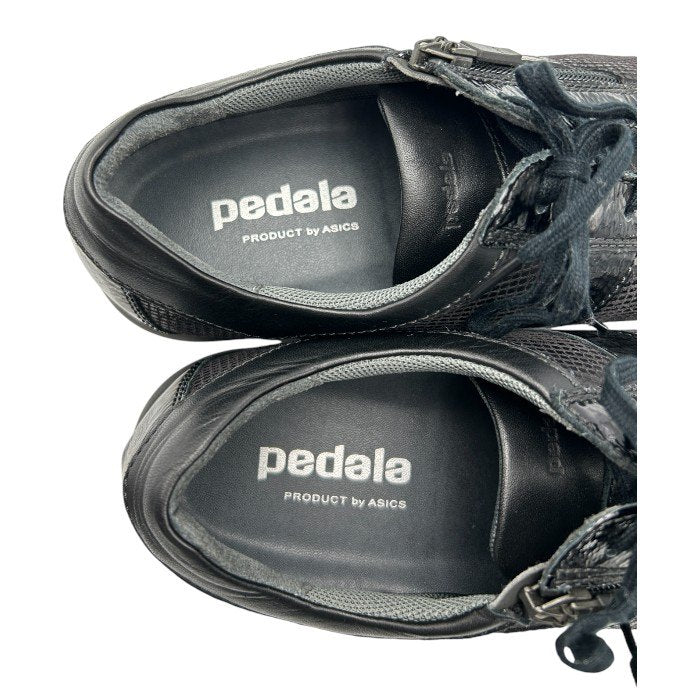 Pedala ペダラ asics アシックス WP254S エナメル レザー スニーカー 24.0cm 本革 靴 シューズ レディース 中古 W４