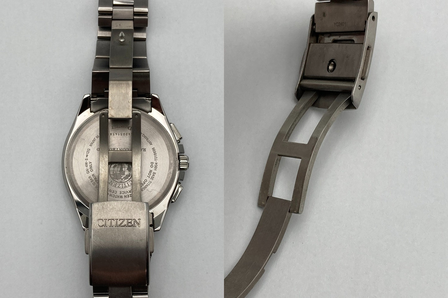 CITIZEN ATTESA シチズン アテッサ エコドライブ 電波時計 腕時計 ダイレクトフライト AT8040-57A 中古 D4