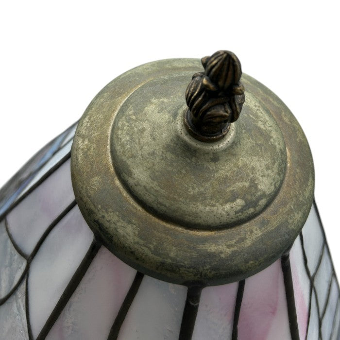 ステンドグラス ランプ ライト おしゃれ インテリア アンティーク調 中古 W４