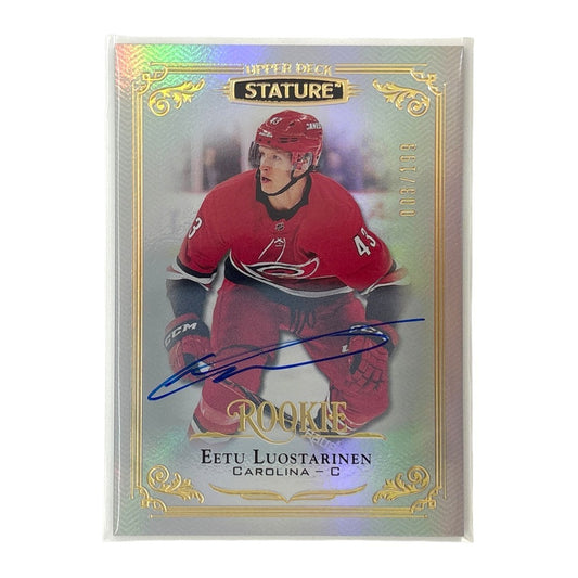 UPPER DECK NHLカード STATURE EETU LUOSTARINEN CAROLINA HURRICANES /199 #109 中古 IT1