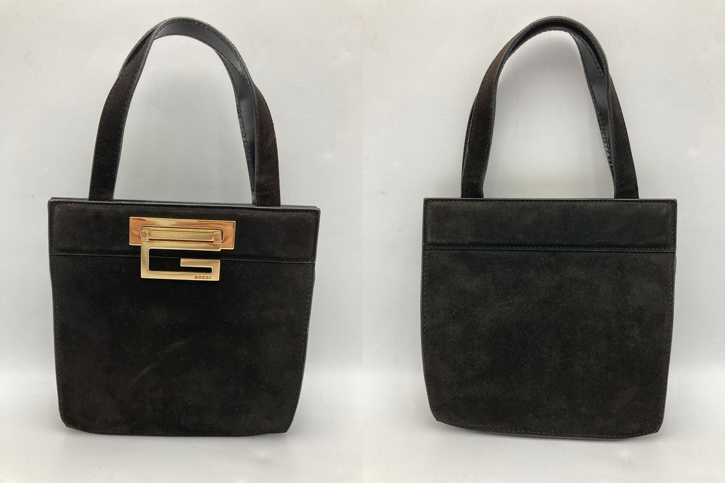 GUCCI グッチ スエード ミニハンドバッグ  007 2046 0284 中古 D4