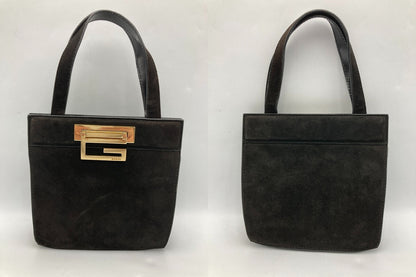 GUCCI グッチ スエード ミニハンドバッグ  007 2046 0284 中古 D4