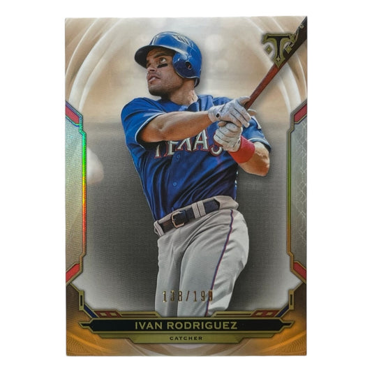 TOPPS MLBカード TRIPLE THREADS IVAN RODRIGUEZ TEXAS RANGERS /199 #94 中古 IT2
