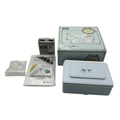 未使用品 キングジム ラベルライター テプラPRO ペールブルー SR-GL1アオ KING JIM 家電 ラベル かわいい 中古 W４