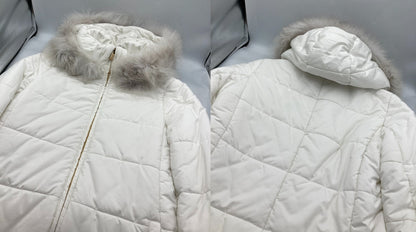 Blugirl Blumarine ブルーガール ブルマリン フォックスファー 中綿ジャケット LQ0214200 サイズ IT38 中古 D4