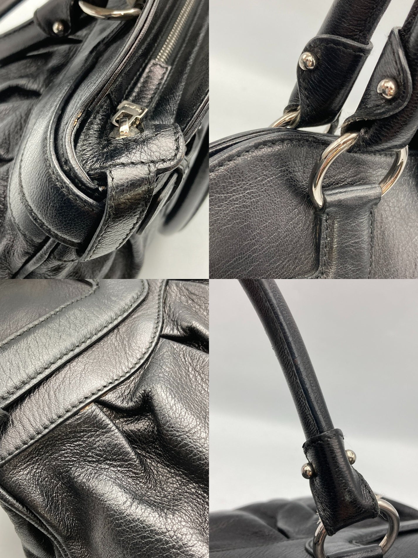 Salvatore Ferragamo サルヴァトーレフェラガモ ガンチーニ マリッサ ハンドバッグ ブラック BW-21 中古 D4