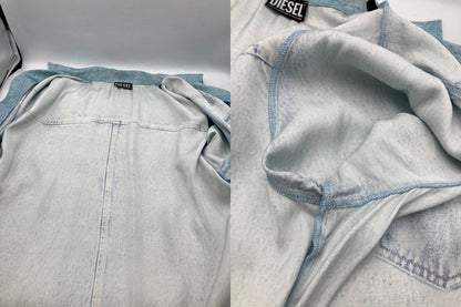 DIESEL ディーゼル 転写プリント 半袖シャツ レーヨン サイズ46 メンズ 中古 D4