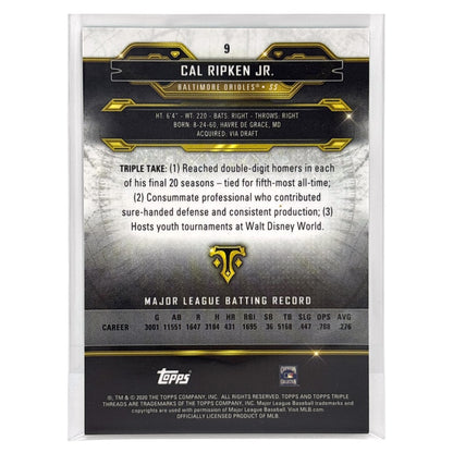 TOPPS MLBカード TRIPLE THREADS CAL RIPKEN JR. BALTIMORE ORIOLES /275 #9 中古 IT1