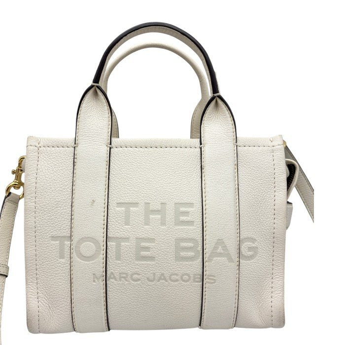 MARC JACOBS THE TOTE ミニ 2WAY バッグ ホワイト マークジェイコブス トートバッグ ショルダー ブランド レディース 中古 W４