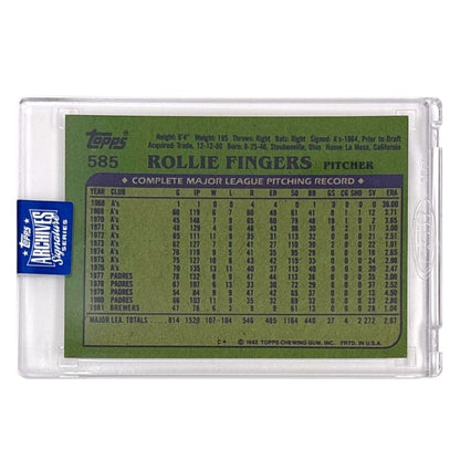 未開封品 TOPPS MLBカード ARCHIVES SIGNATURE SERIES ROLLIE FINGERS BREWERS /30 #585 中古 IT1