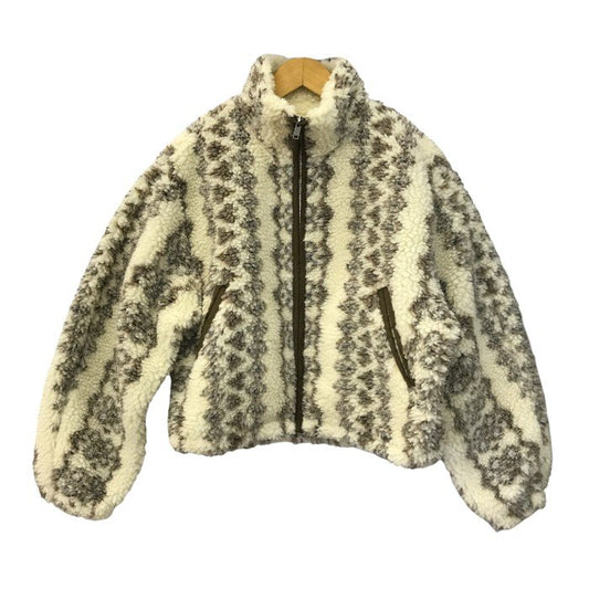 ISABEL MARANT ETOILE イザベルマラン MACKENSY ジャケット レディース コート フリース ボア ジップアップ ベージュ/ブラウン 36サイズ MA0092FB-B3C03E 中古 T1