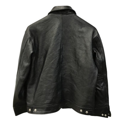 Schott ショット トラッカージャケット メンズ ラムレザー シングル 羊革 ブラック Sサイズ 3121034 中古 T1