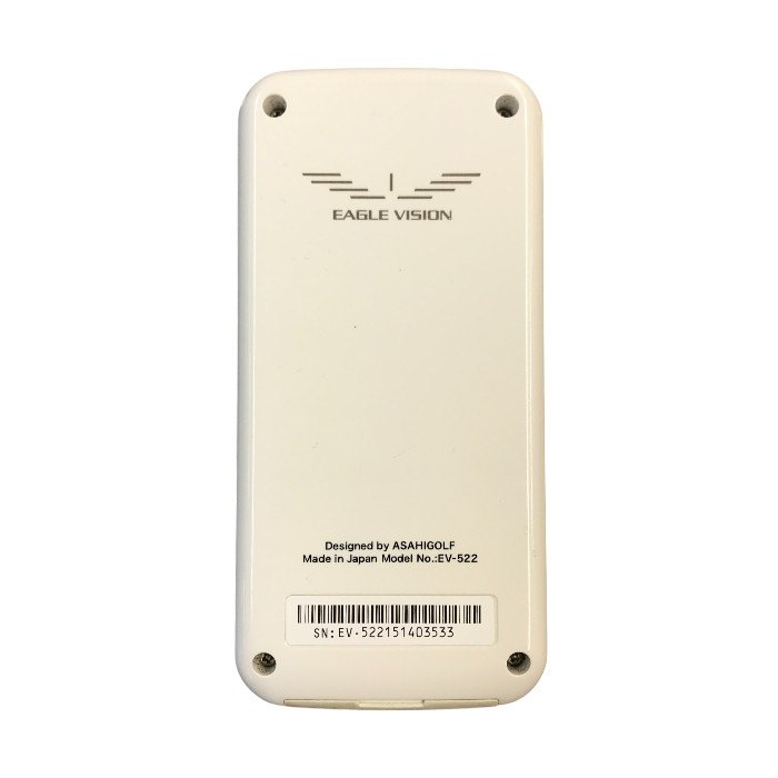 朝日ゴルフ EAGLE VISION GPSゴルフナビゲーション ホワイト 防水 高低差 グリーン拡大 スコア入力 EV-522 中古 T1