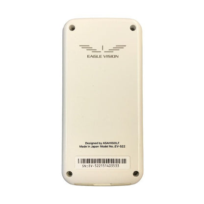 朝日ゴルフ EAGLE VISION GPSゴルフナビゲーション ホワイト 防水 高低差 グリーン拡大 スコア入力 EV-522 中古 T1