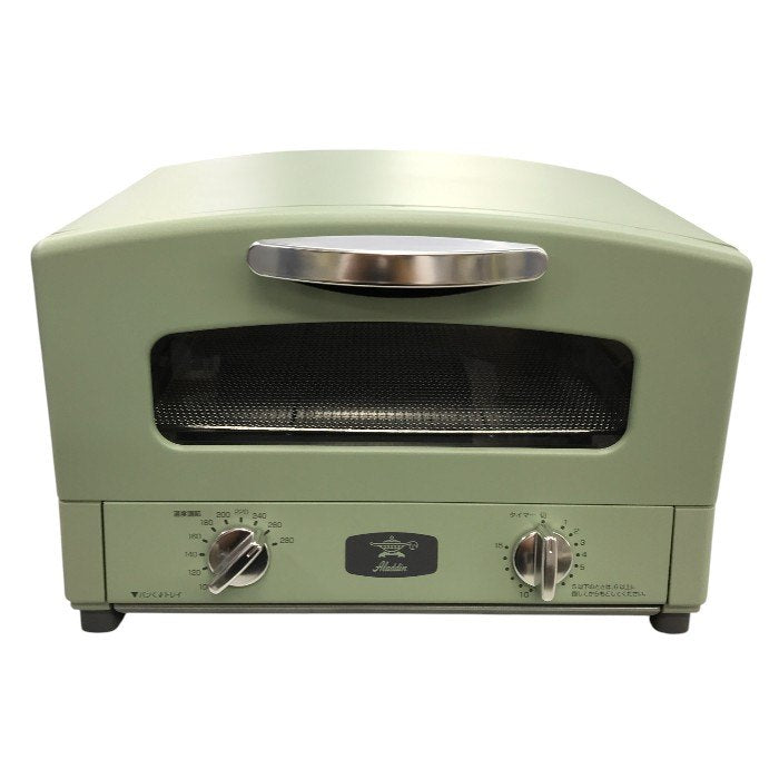 Aladdin (アラジン) グラファイト トースター 2枚焼き トースト パン 温度調節機能 タイマー機能付き [遠赤グラファイト 搭載] グリーン AET-GS13C(G) 中古 Y1