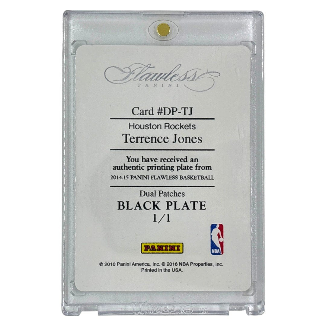 PANINI NBAカード FLAWLESS BLACK PLATE TERRENCE JONES HOUSTON ROCKETS 1/1 #DP-TJ 中古 IT1