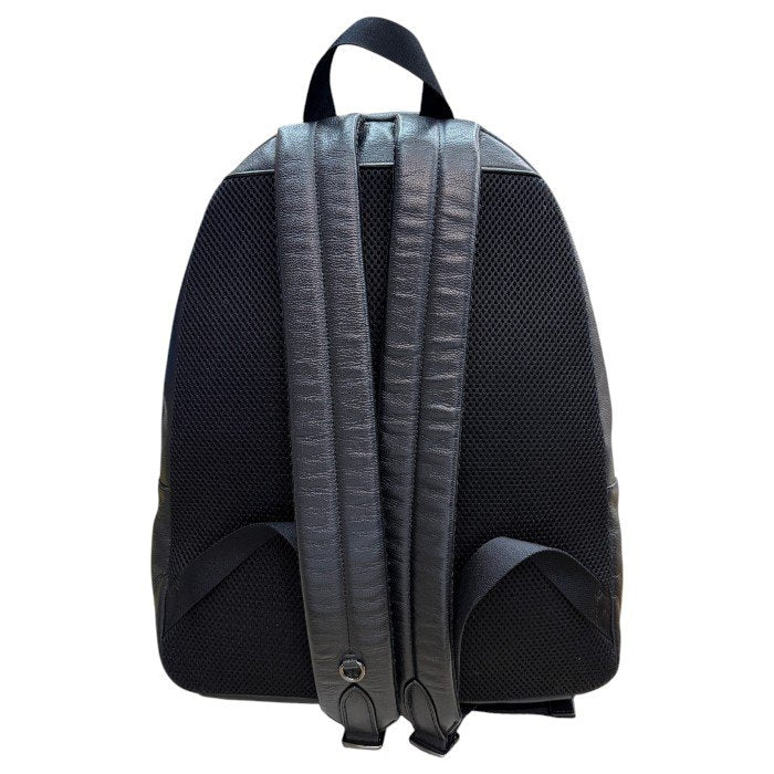 COACH コーチ レザー リュックサック F23214 バックパック ブランド メンズ 本革 ブラック ネイビー 通勤 中古 W４