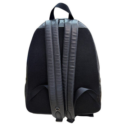 COACH コーチ レザー リュックサック F23214 バックパック ブランド メンズ 本革 ブラック ネイビー 通勤 中古 W４