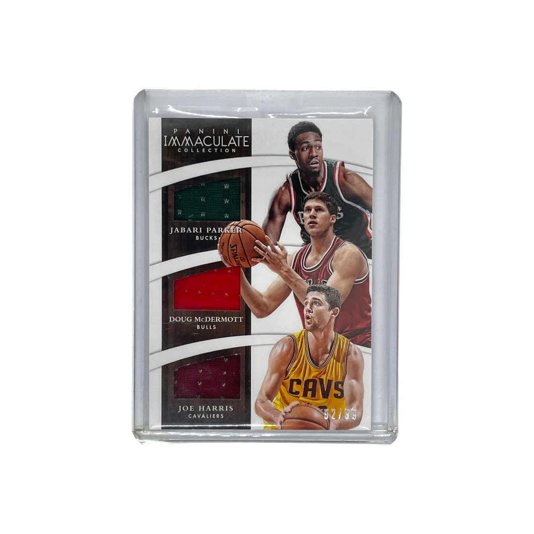 PANINI NBAカード IMMACULATE COLLECTION JABARI PARKER DOUG McDERMOTT JOE HARRIS 92/99 #T-JDJ 中古 IT1