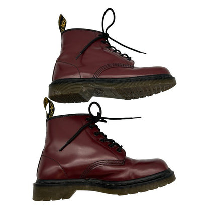 Dr.Martens ドクターマーチン 6ホールブーツ UK6 (約25.0cm) バーガンディ AW006 靴 シューズ レザー レディース 中古 W1