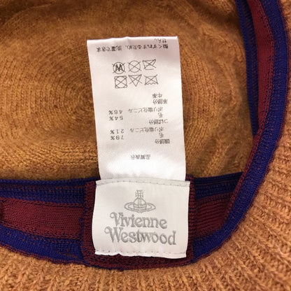 Vivienne Westwood ヴィヴィアンウエストウッド 帽子 レディース 冬 毛 オレンジ S～Mサイズ 中古 M1