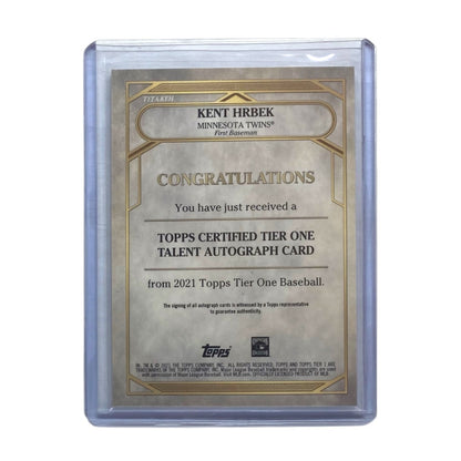 TOPPS MLBカード TIER 1 KENT HRBEK MINNESOTA TWINS /300 #T1TA-KEH 中古 IT2